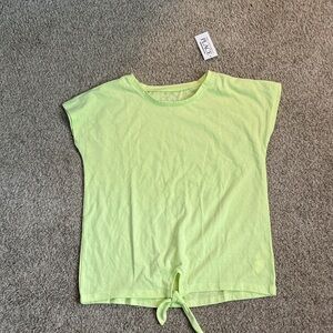 Children’s Place Frosted Lime Tie-Front Tee